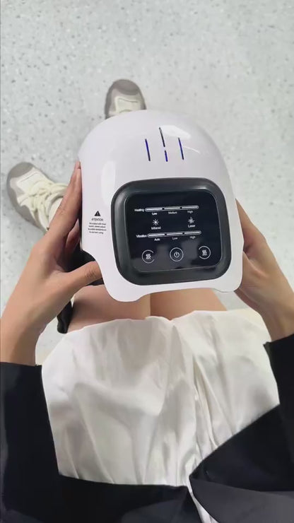 rechargeable electric knee massager with heat therapy