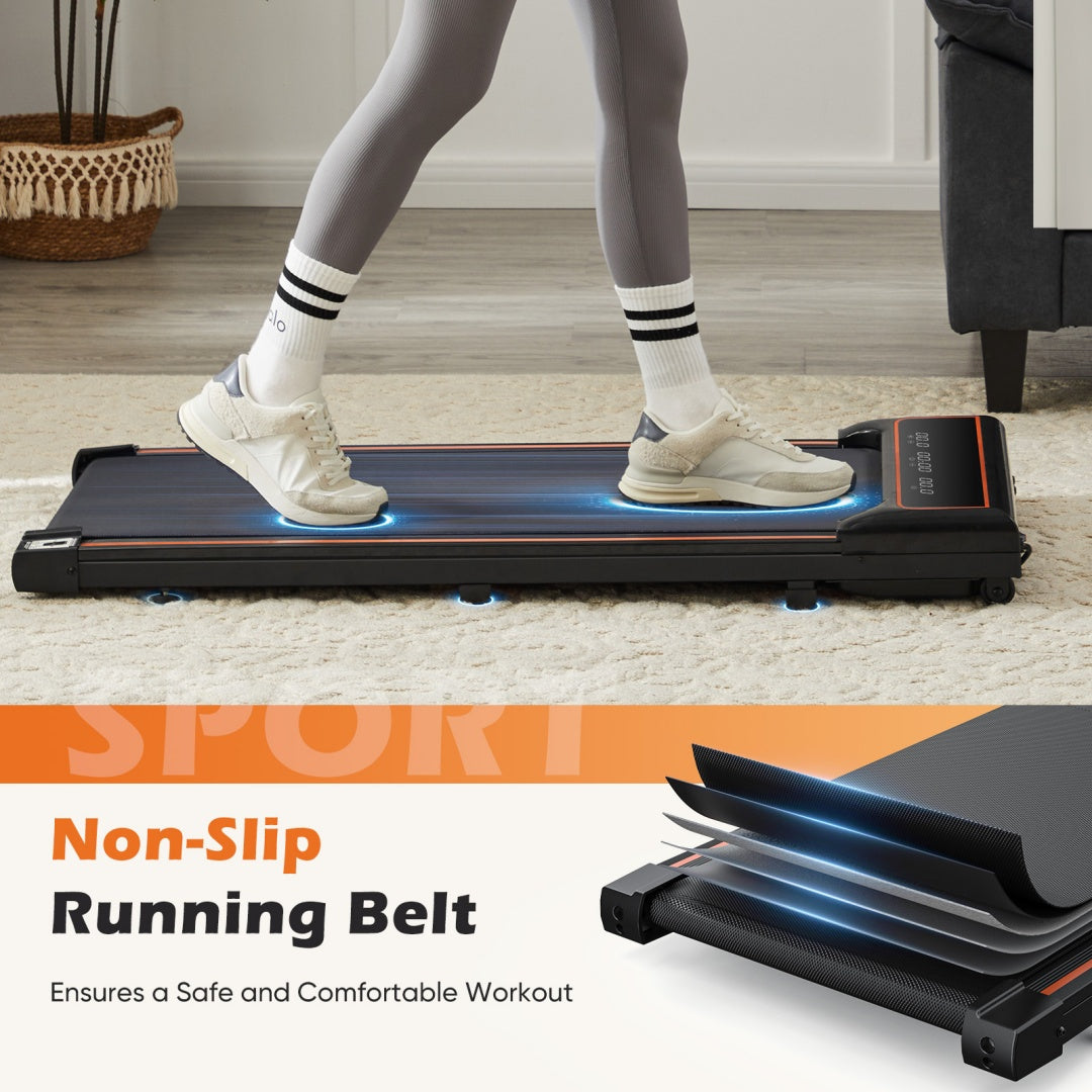 space saving treadmill for remote work setup