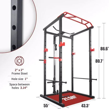 steel power rack for squats bench press pull ups