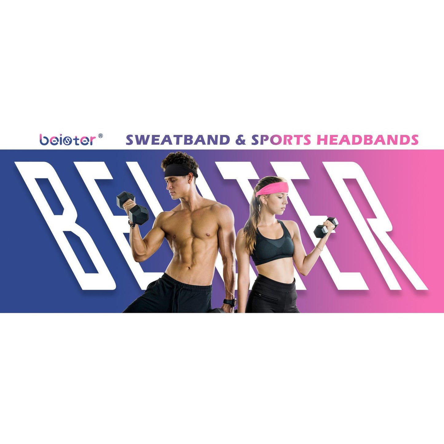 unisex sports headbands for fitness and active wear